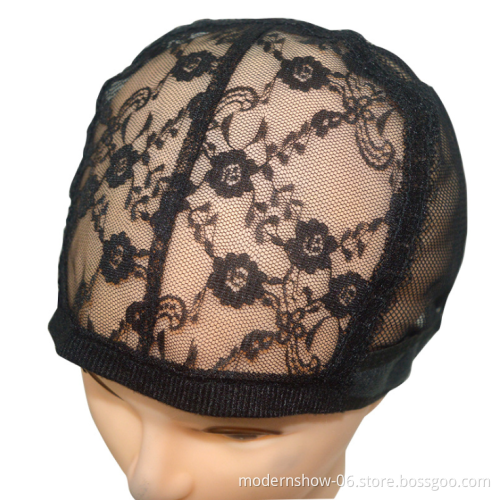 Wholesale Making Wigs Hairnets Hair Weaving Adjustable Wig  Hot Black Elastic Hair Nets Hat New